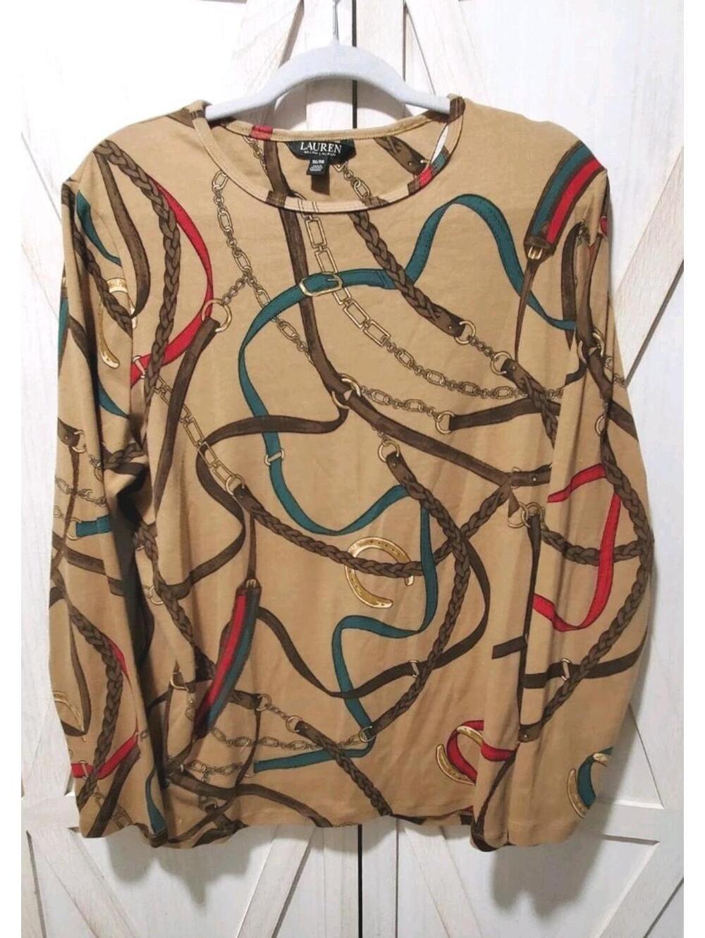 Ralph Lauren Black Label Stretch Cotton  Shirt Equestrian Horse Country 1XL